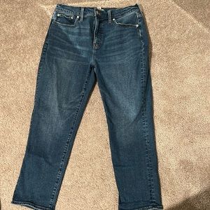 Madewell The Perfect Vintage Jean Size 29P High Waisted Rise Blue Stretch